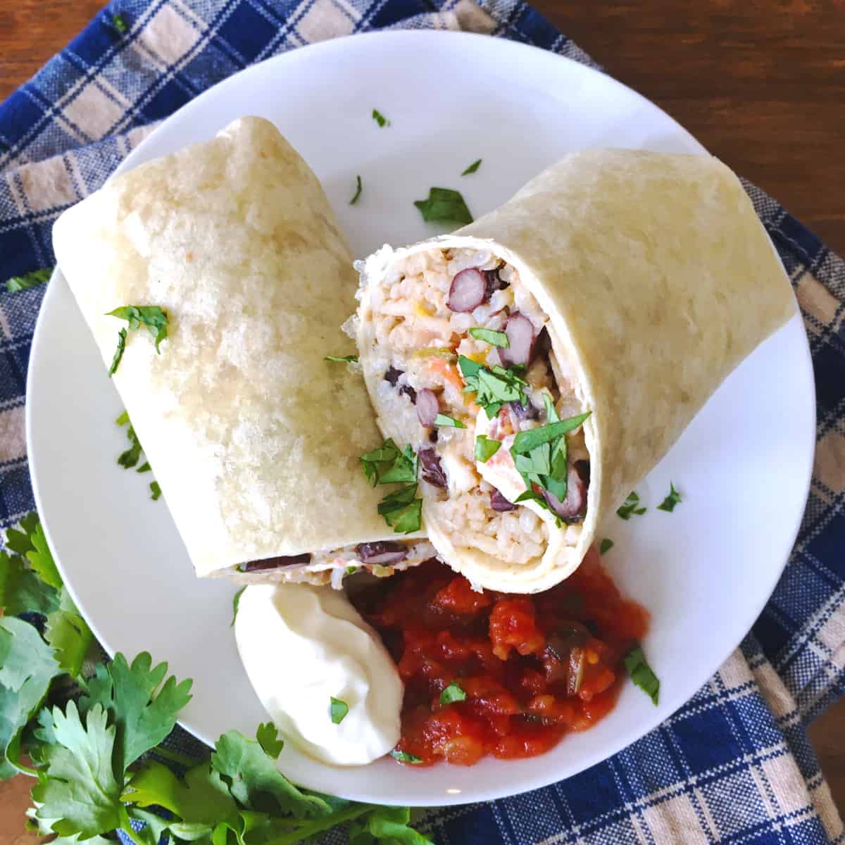 Easy Chicken Burritos One Happy Dish
