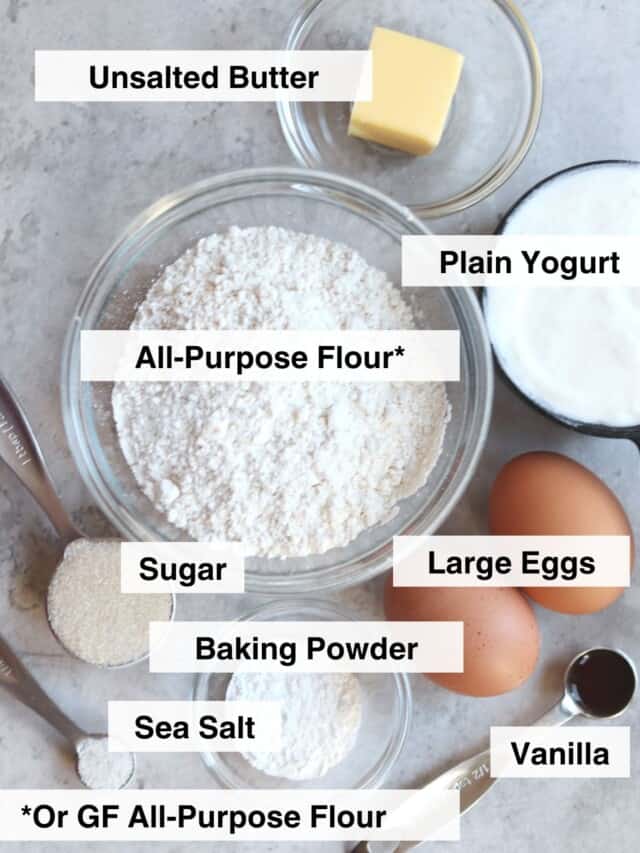 Mini Ingredients Mini Pancakes with Yogurt - One Happy Dish