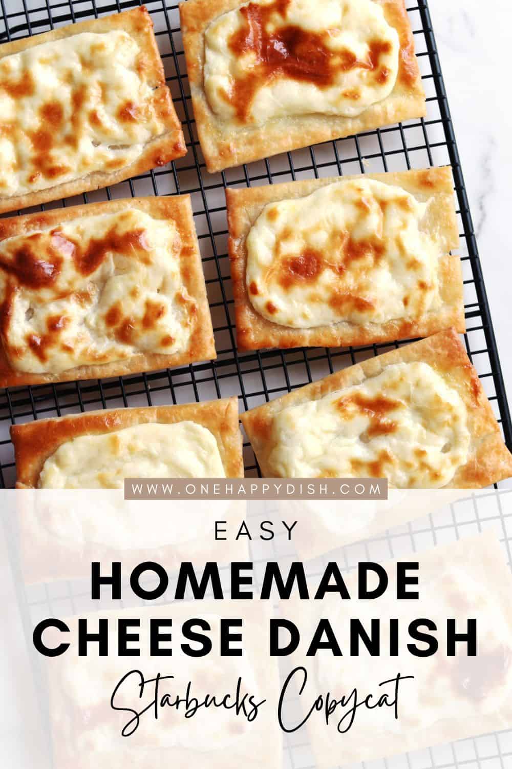 Homemade copycat Starbucks cheese danishes.